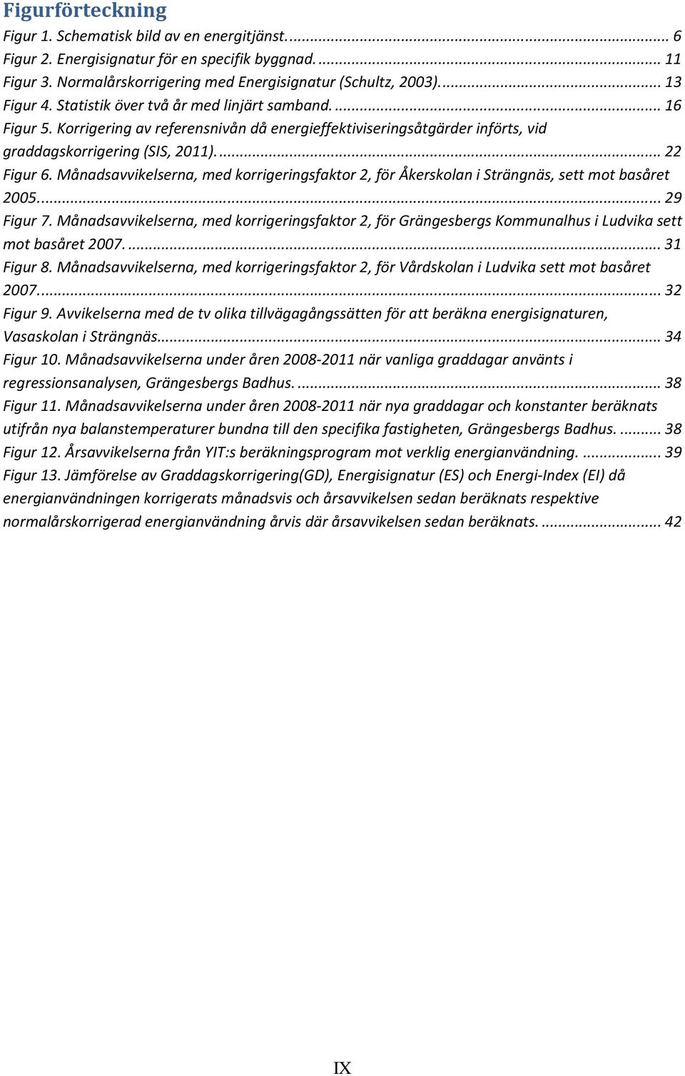 Månadsavvikelserna, med korrigeringsfaktor 2, för Åkerskolan i Strängnäs, sett mot basåret 2005.... 29 Figur 7.