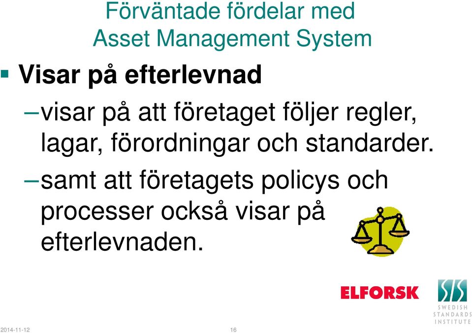 förordningar och standarder.