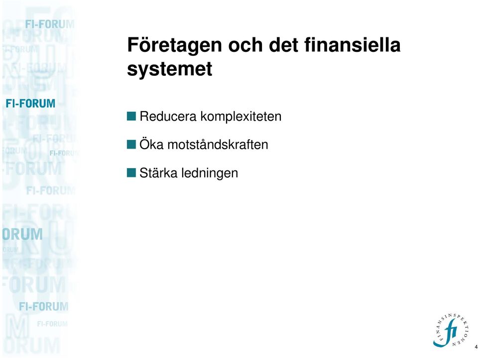 Reducera komplexiteten