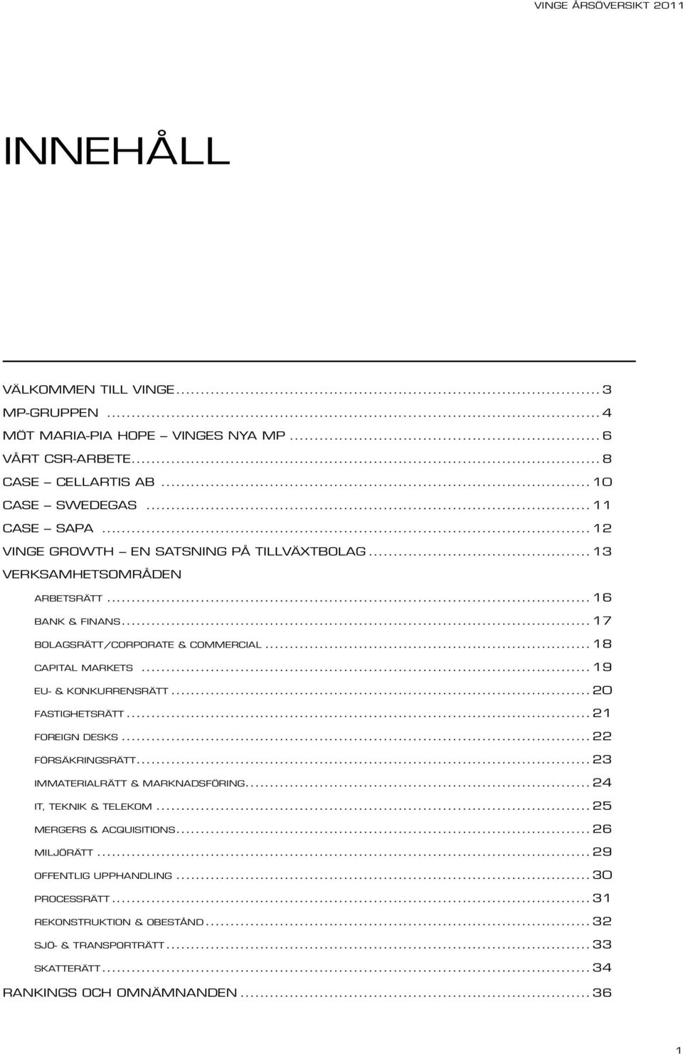 .. 19 EU- & Konkurrensrätt... 20 Fastighetsrätt... 21 Foreign desks... 22 Försäkringsrätt... 23 Immaterialrätt & marknadsföring... 24 IT, Teknik & Telekom.