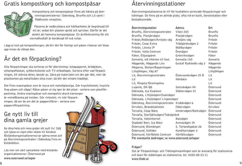 Påsarna är nedbrytbara och hållbarheten är begränsad till ett år; sedan blir plasten spröd och spricker. Därför är det oklokt att hamstra kompostpåsar.