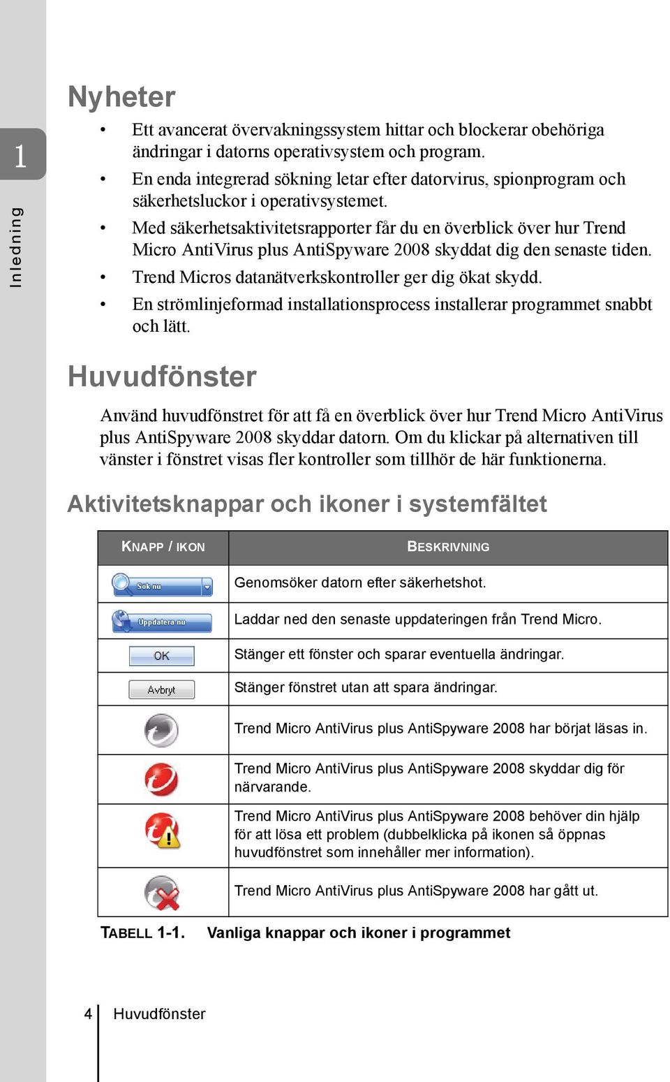 Med säkerhetsaktivitetsrapporter får du en överblick över hur Trend Micro AntiVirus plus AntiSpyware 2008 skyddat dig den senaste tiden. Trend Micros datanätverkskontroller ger dig ökat skydd.