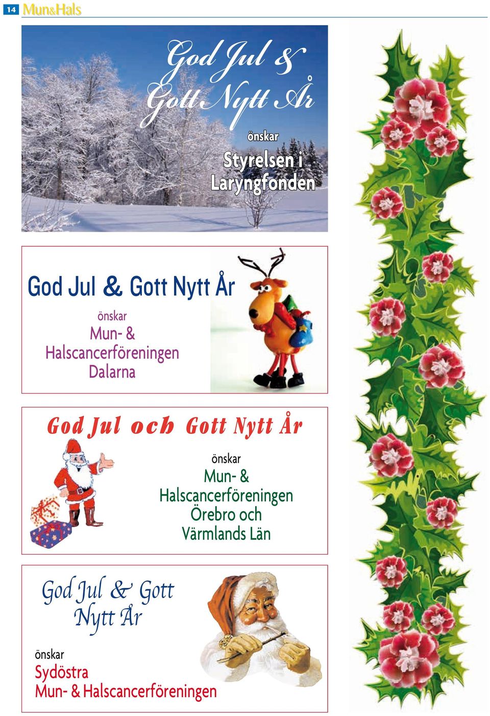 Gott Nytt År Mun- & Halscancerföreningen Örebro och Värmlands