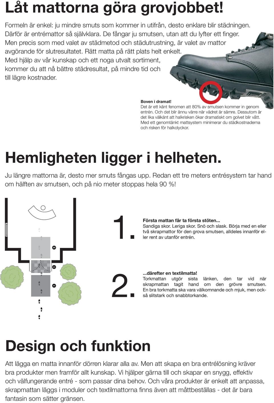 Med hjälp av vår kunskap och ett noga utvalt sortiment, kommer du att nå bättre städresultat, på mindre tid och till lägre kostnader. Boven i dramat!