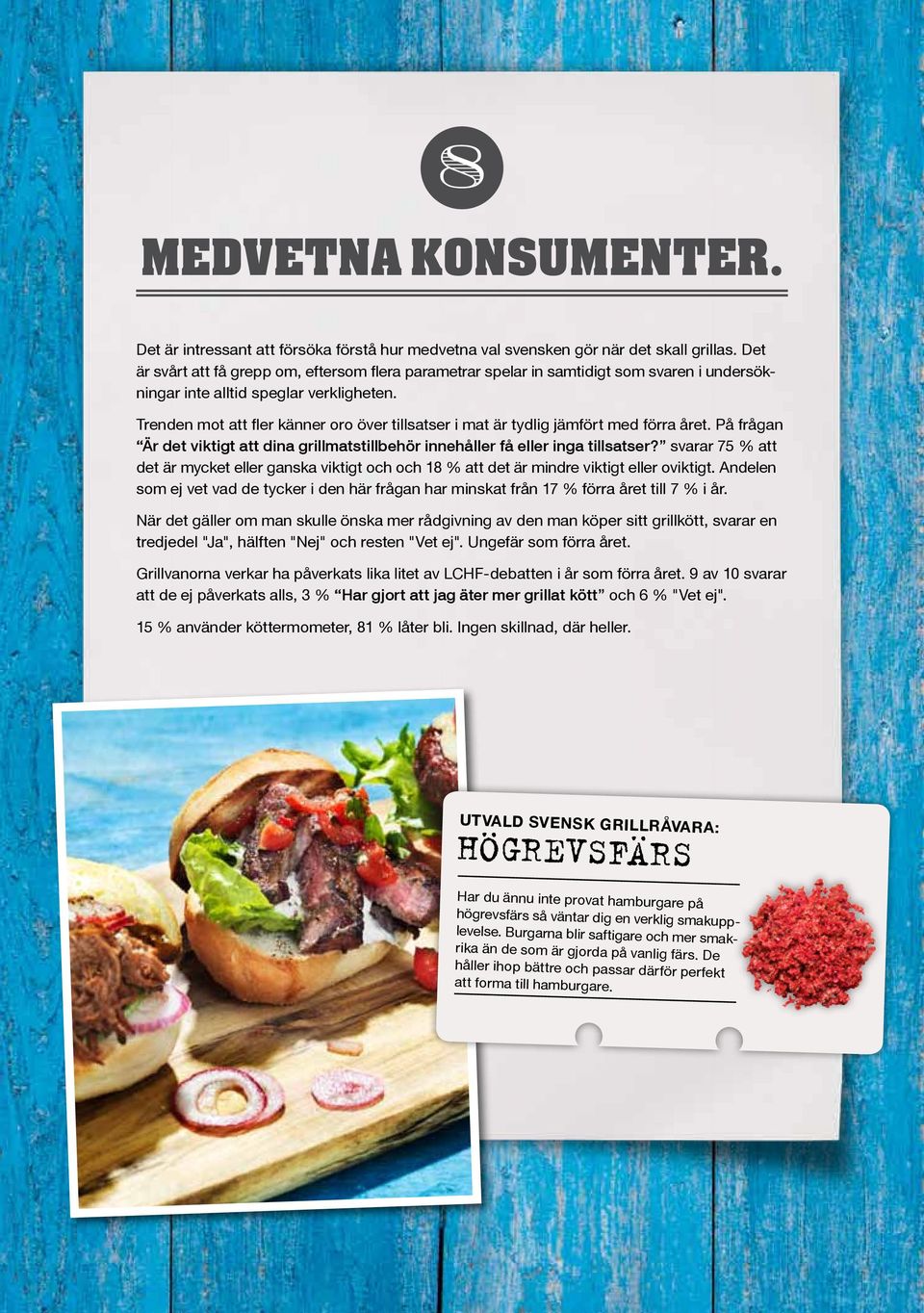 Trenden mot att fler känner oro över tillsatser i mat är tydlig jämfört med förra året. På frågan Är det viktigt att dina grillmatstillbehör innehåller få eller inga tillsatser?