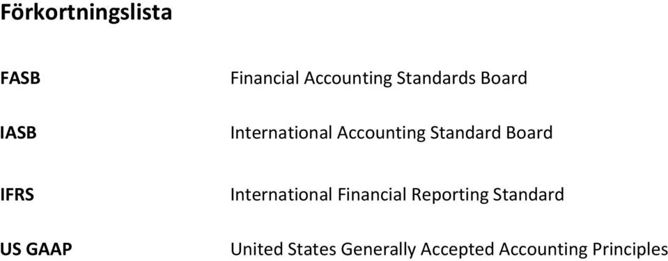 Board IFRS US GAAP International Financial Reporting