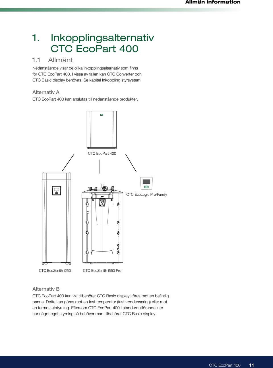 CTC Basic Display C Basic Display CTC EcoLogic Pro CTC EcoZenith V3 CTC EcoLogic Pro/Family CTC EcoEl V3 CTC EcoLogic V3 CTC Basic Display CTC EcoZenith i CTC EcoZenith i250 CTC EcoZenith i550 Pro C