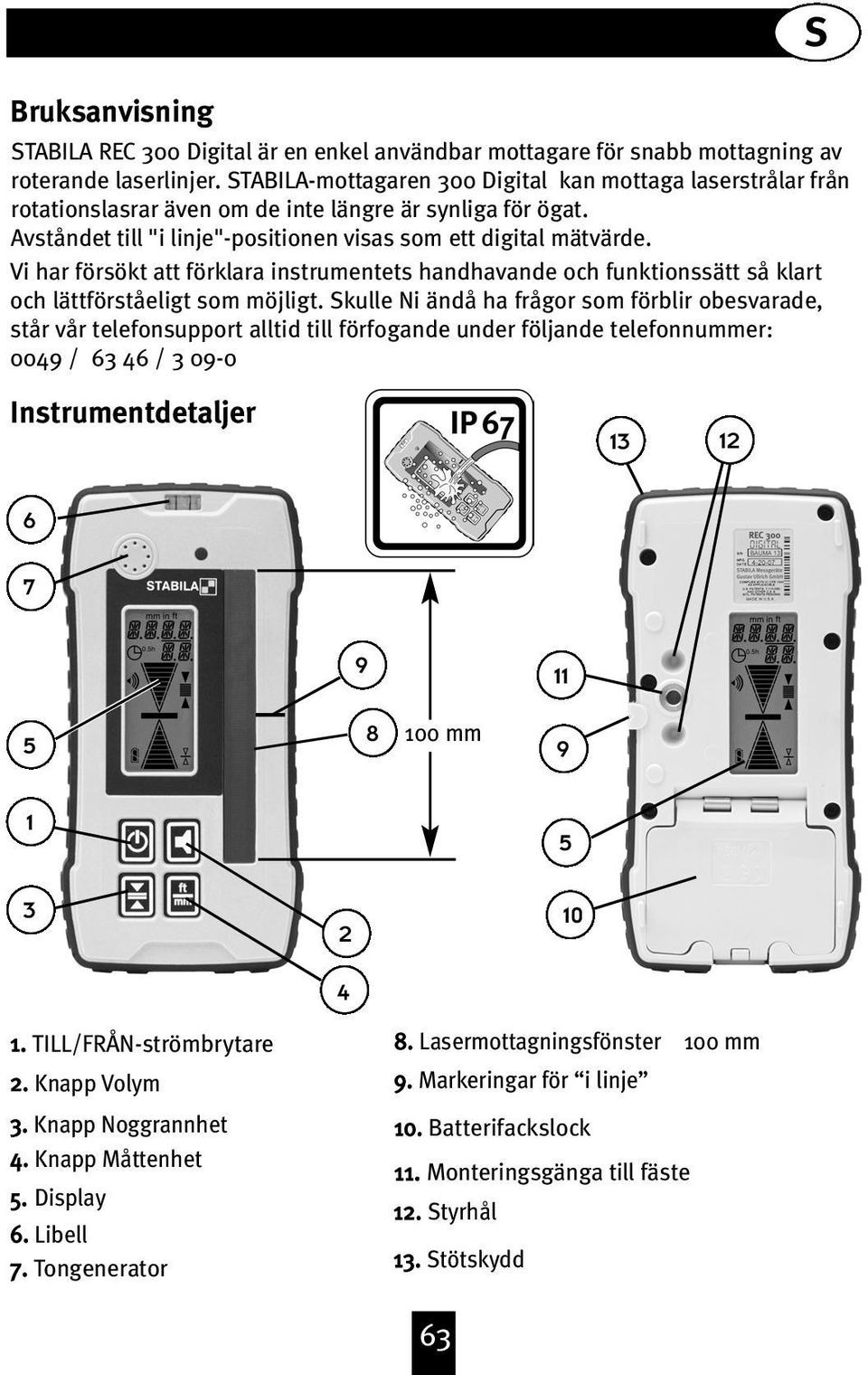 Vi har försökt att förklara instrumentets handhavande och funktionssätt så klart och lättförståeligt som möjligt.