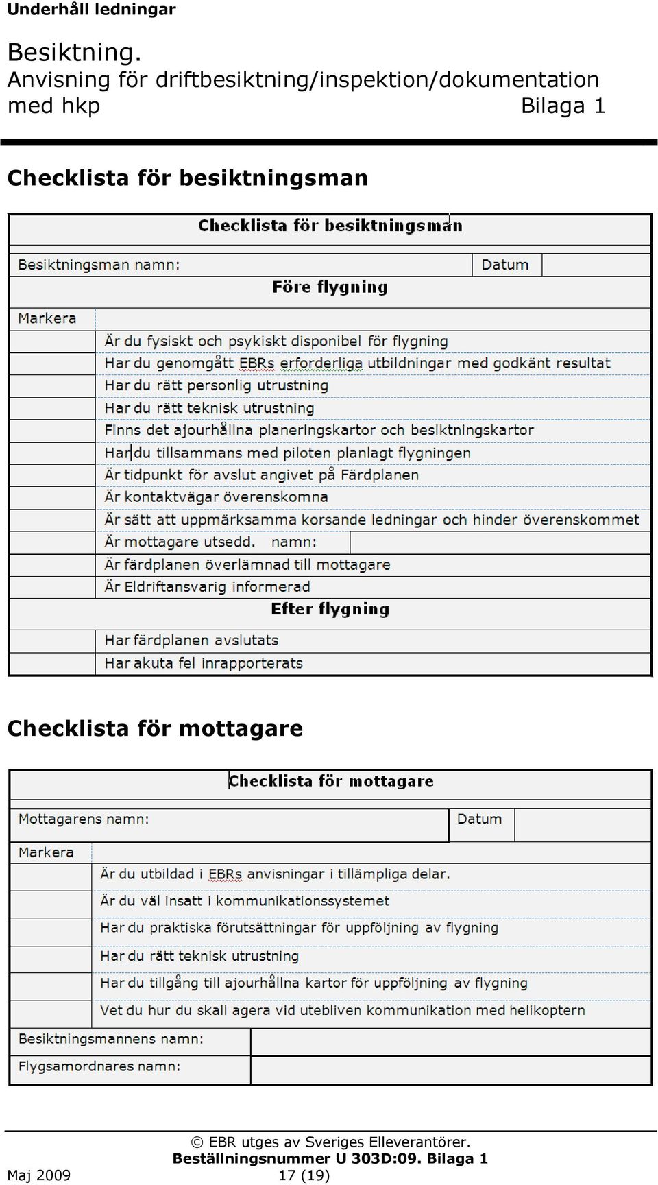 mottagare Maj