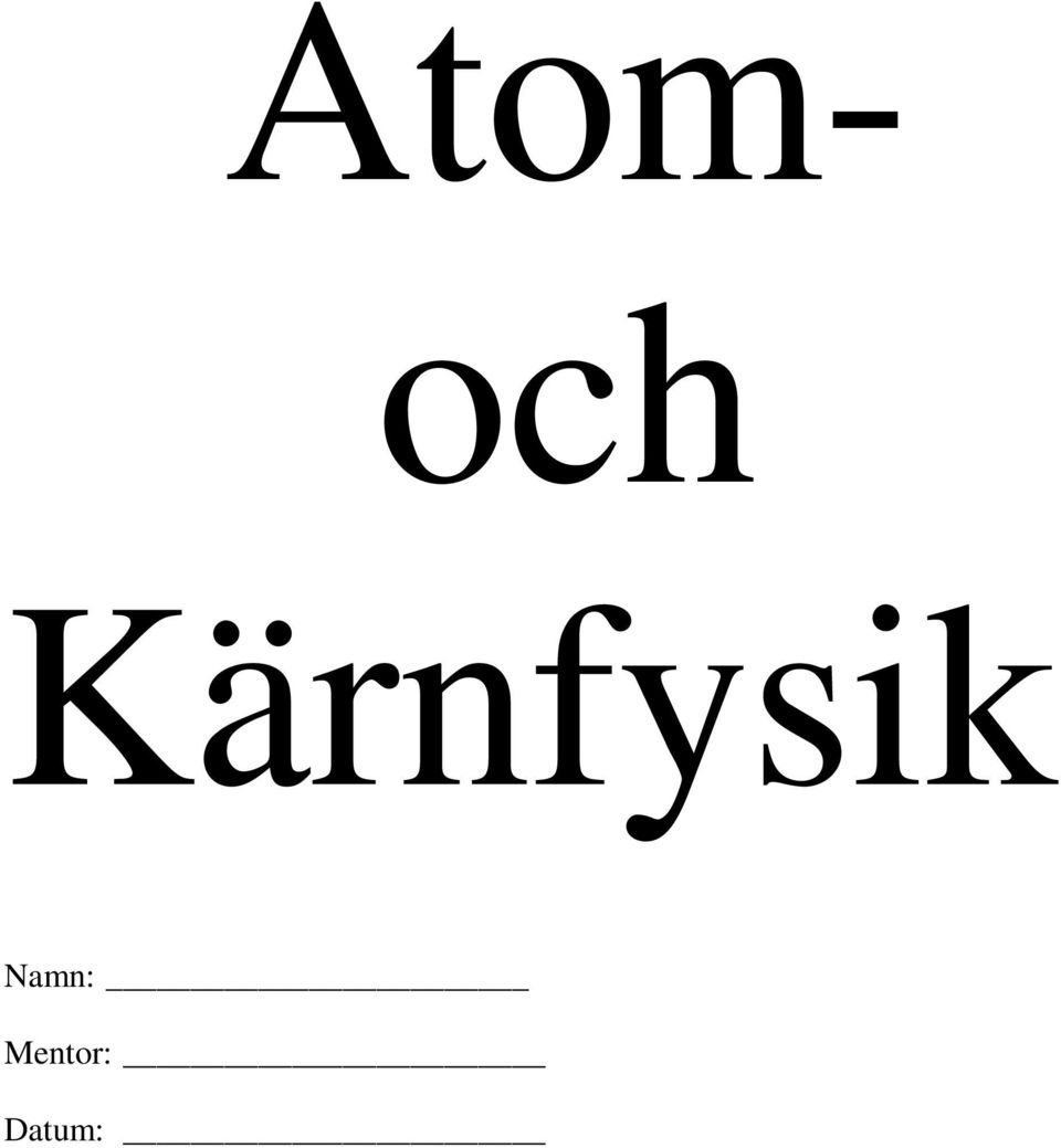 Namn: