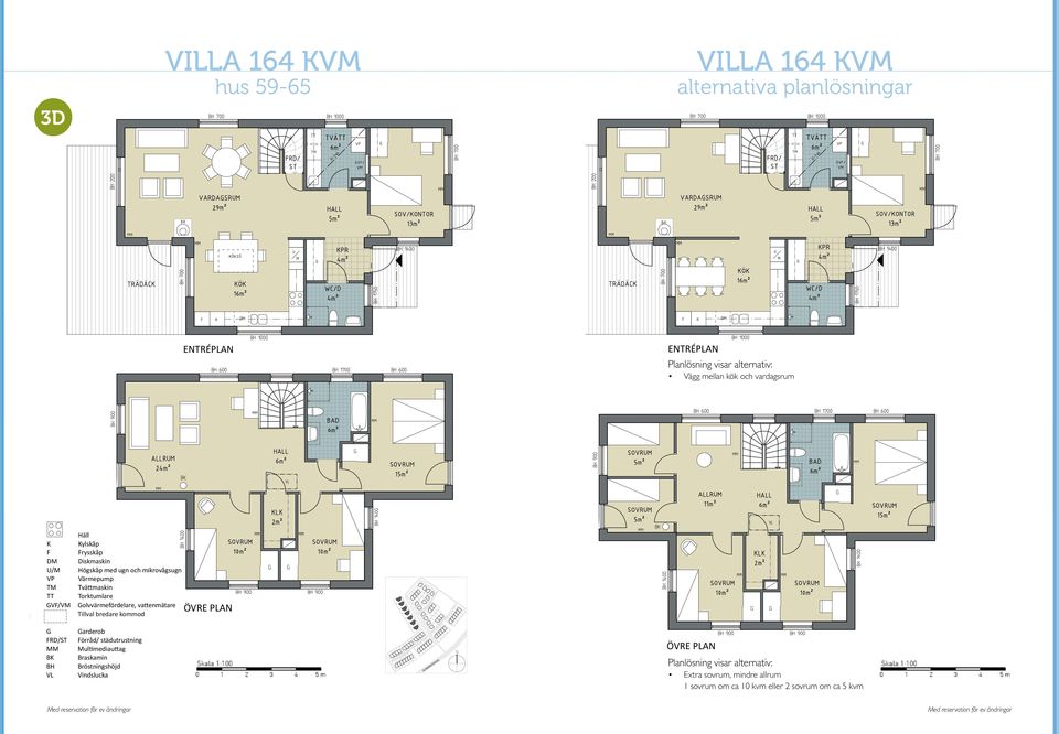 Högskåp med ugn och mikrovågsugn Värmepump Tvättmaskin Torktumlare Golvvärmefördelare, vattenmätare ÄLTABERGSVÄGEN GVF/VM G FRD/ST MM BK BH VL Golvvärmefördelare, vattenmätare Garderob Förråd/