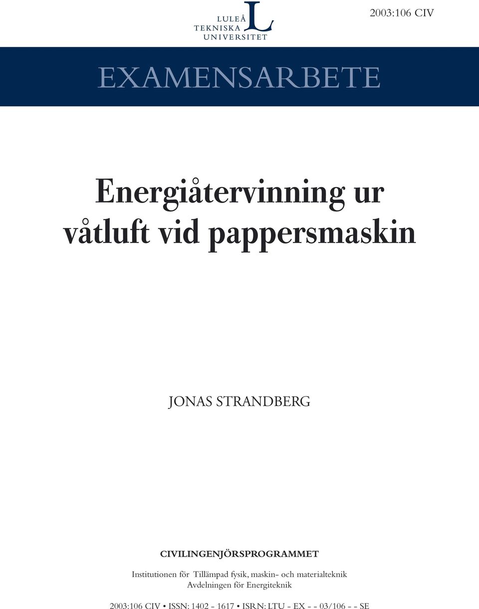 Institutionen för Tillämpad fysik, maskin- och materialteknik