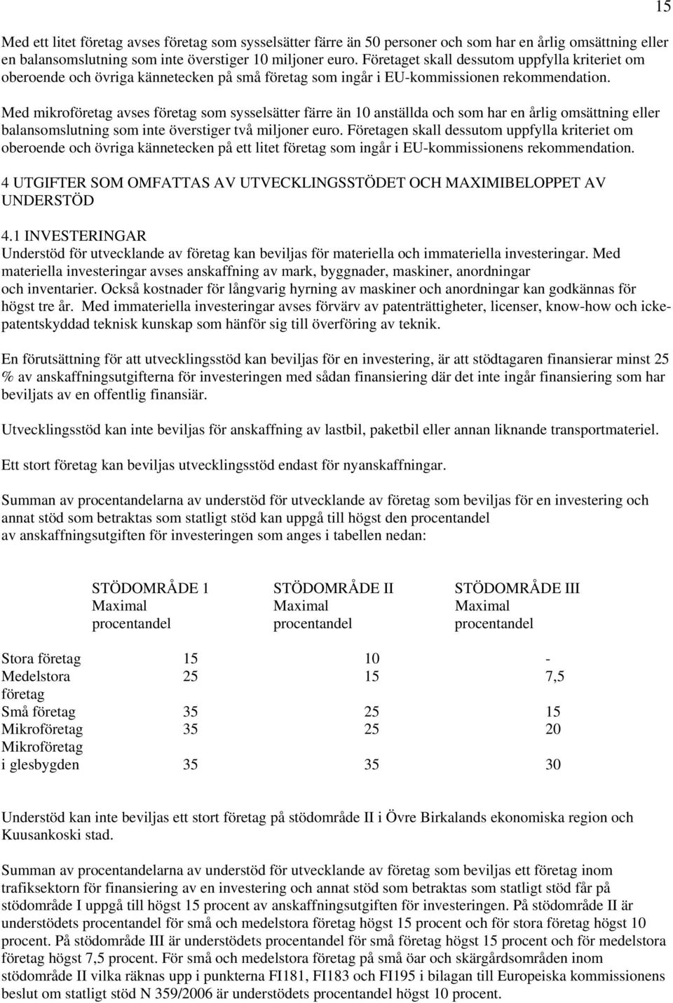 Med mikroföretag avses företag som sysselsätter färre än 10 anställda och som har en årlig omsättning eller balansomslutning som inte överstiger två miljoner euro.