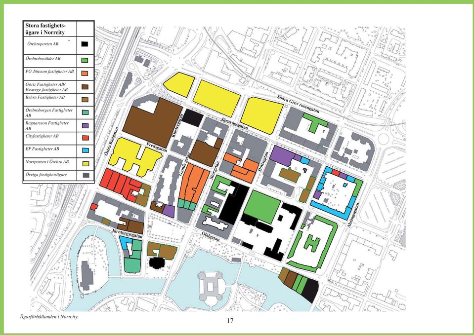 Fastigheter AB Cityfastigheter AB EP Fastigheter AB Norrporten i Örebro AB Övriga fastighetsägare Östra Bangatan Fredsgatan