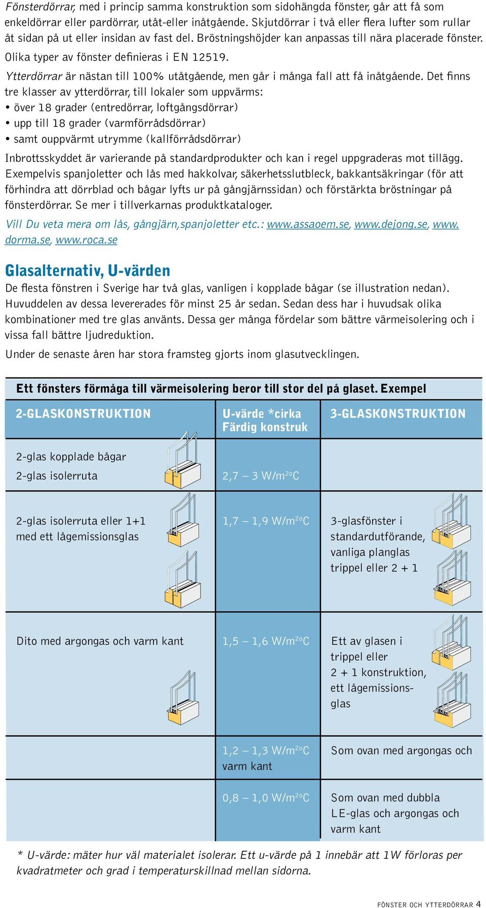 Ytterdörrar är nästan till 100% utåtgående, men går i många fall att få inåtgående.