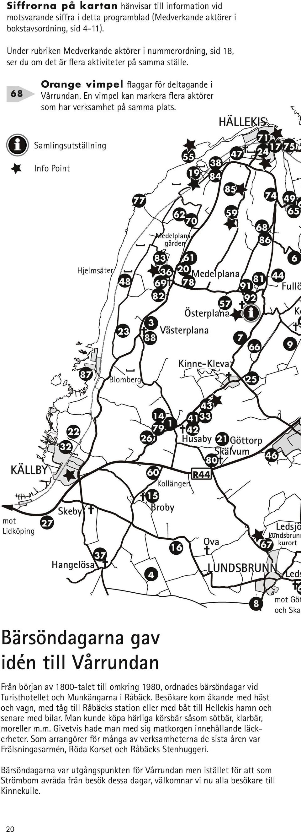 En vimpel kan markera flera aktörer som har verksamhet på samma plats.