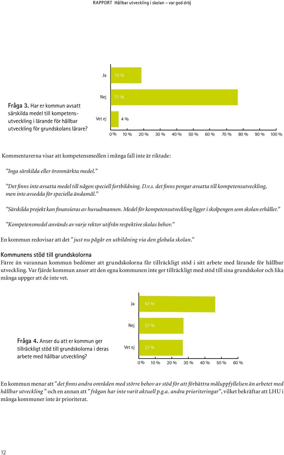 Det finns inte avsatta medel till någon speciell fortbildning. D.v.s. det finns pengar avsatta till kompetensutveckling, men inte avsedda för speciella ändamål.