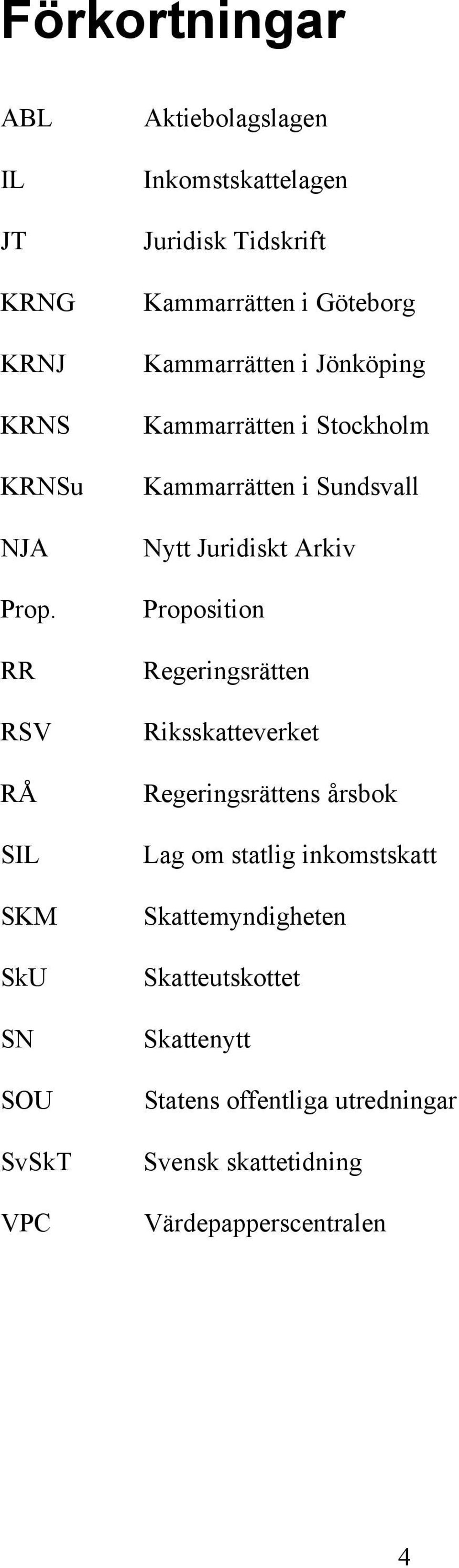 Kammarrätten i Jönköping Kammarrätten i Stockholm Kammarrätten i Sundsvall Nytt Juridiskt Arkiv Proposition