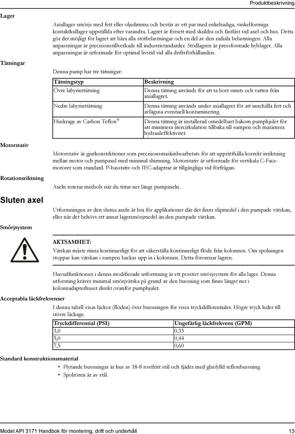 Detta gör det möjligt för lagret att bära alla stötbelastningar och en del av den radiala belastningen. Alla anpassningar är precisionstillverkade till industristandarder.