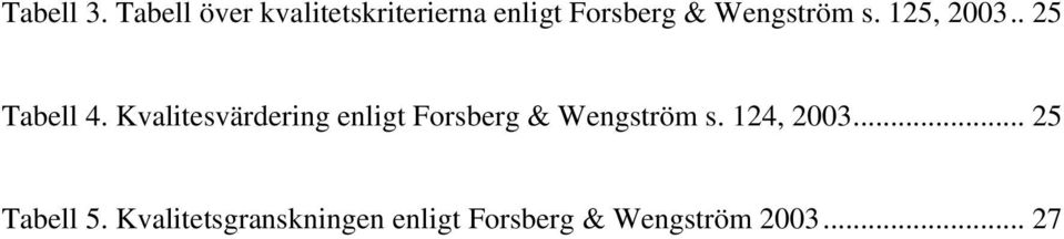 Wengström s. 125, 2003.. 25 Tabell 4.