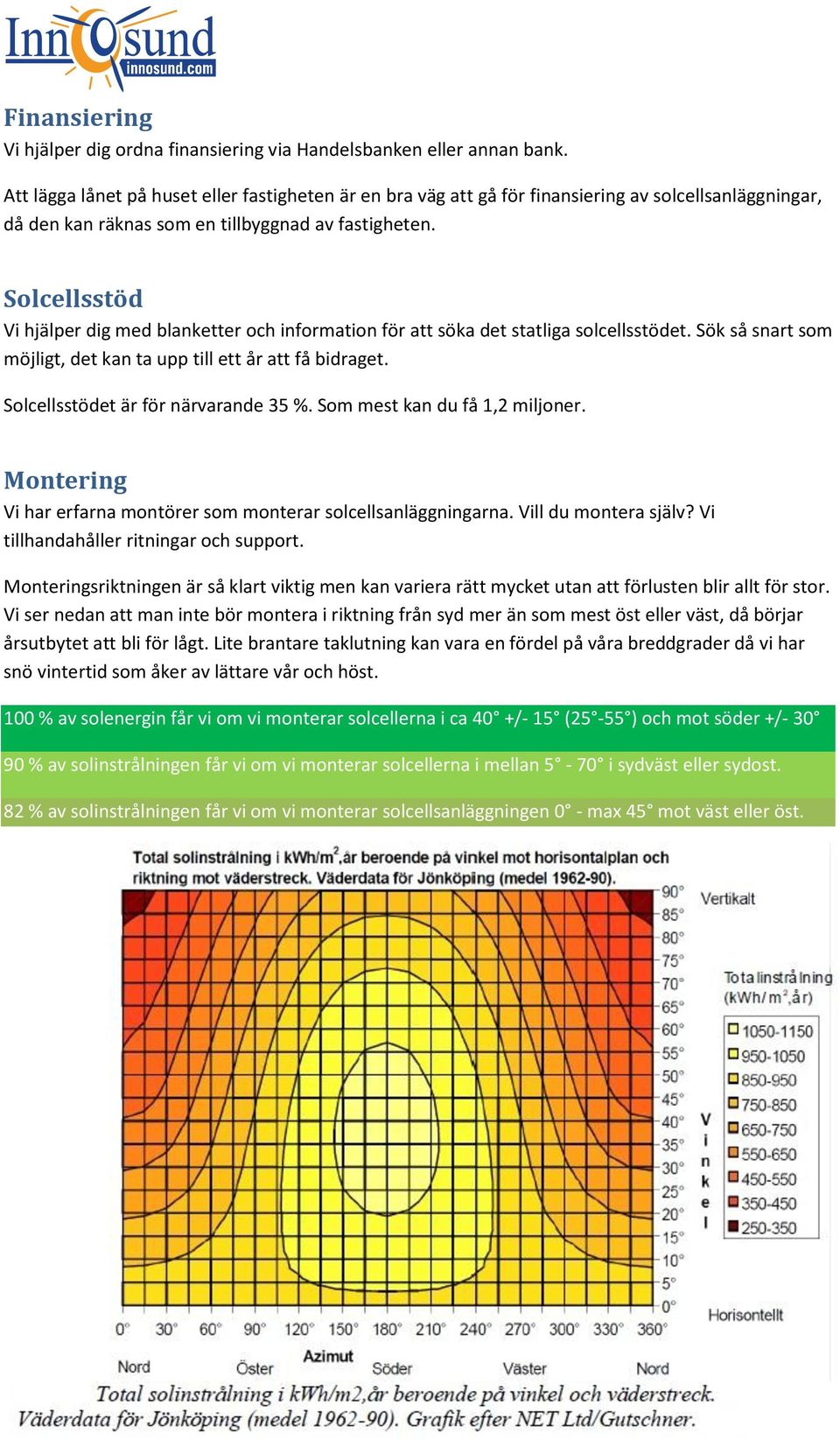 Solcellsstöd Vi hjälper dig med blanketter och information för att söka det statliga solcellsstödet. Sök så snart som möjligt, det kan ta upp till ett år att få bidraget.