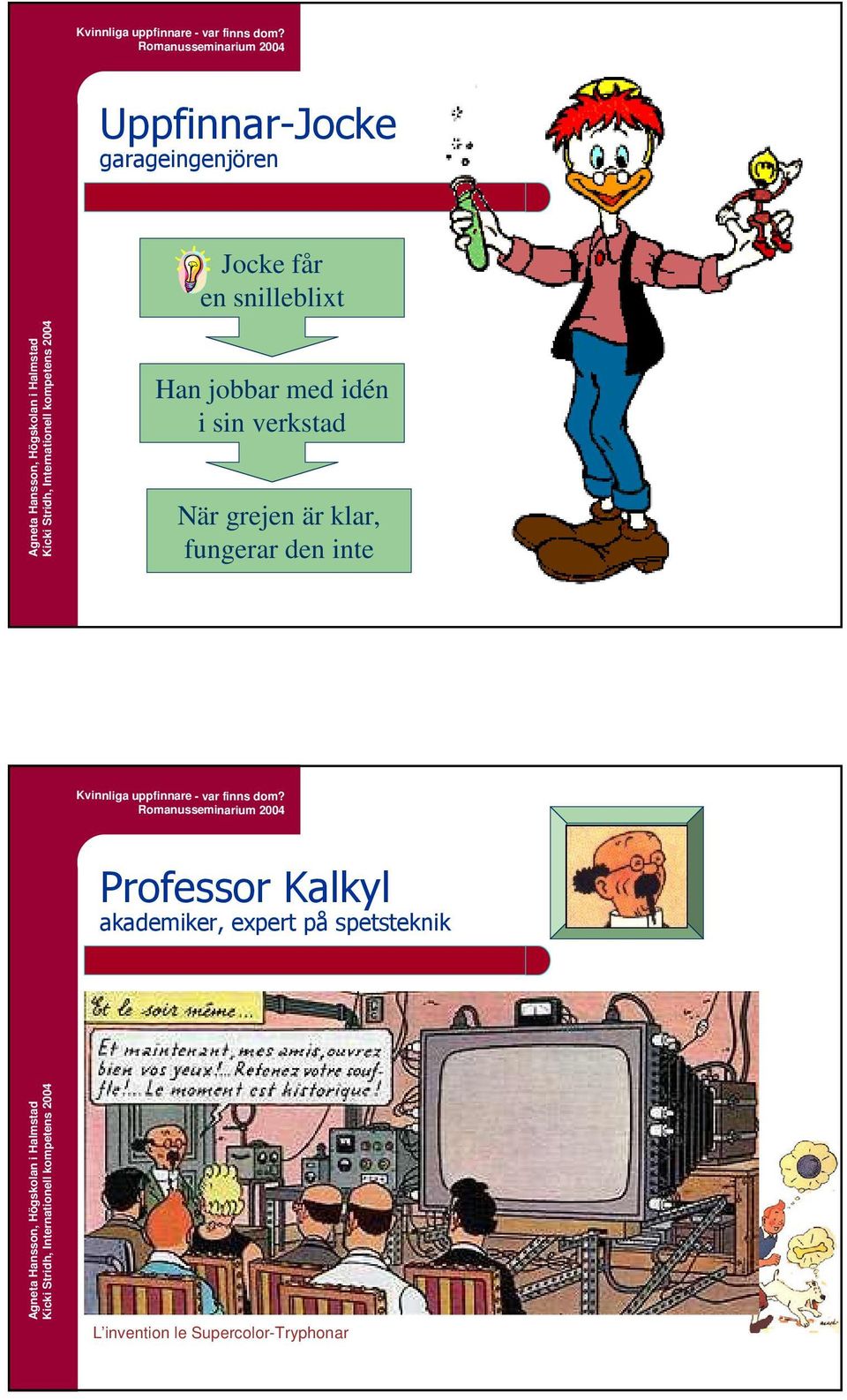 grejen är klar, fungerar den inte Professor Kalkyl