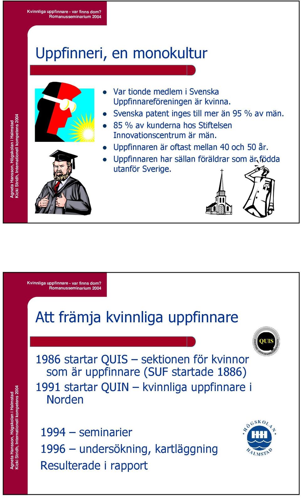 Uppfinnaren har sällan föräldrar som är födda utanför Sverige.