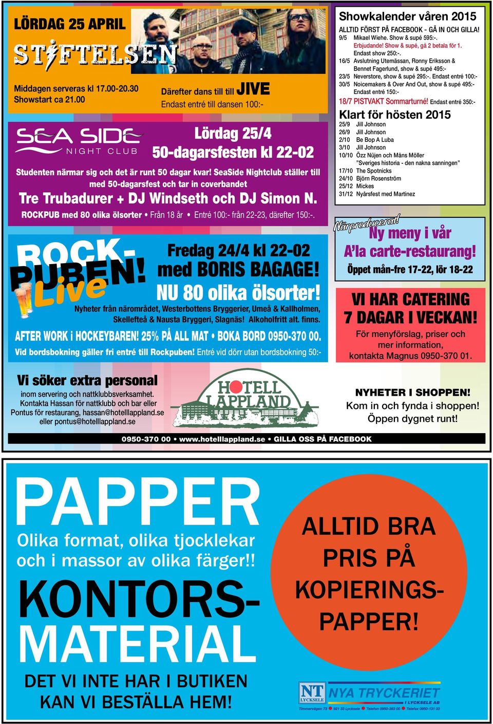 se Lördag 25/4 50-dagarsfesten kl 22-02 Studenten närmar sig och det är runt 50 dagar kvar!