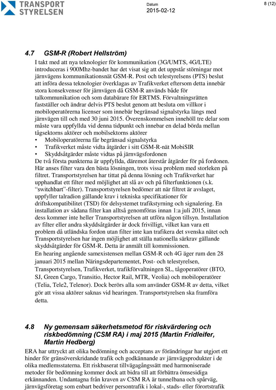 kommunikationsnät GSM-R.