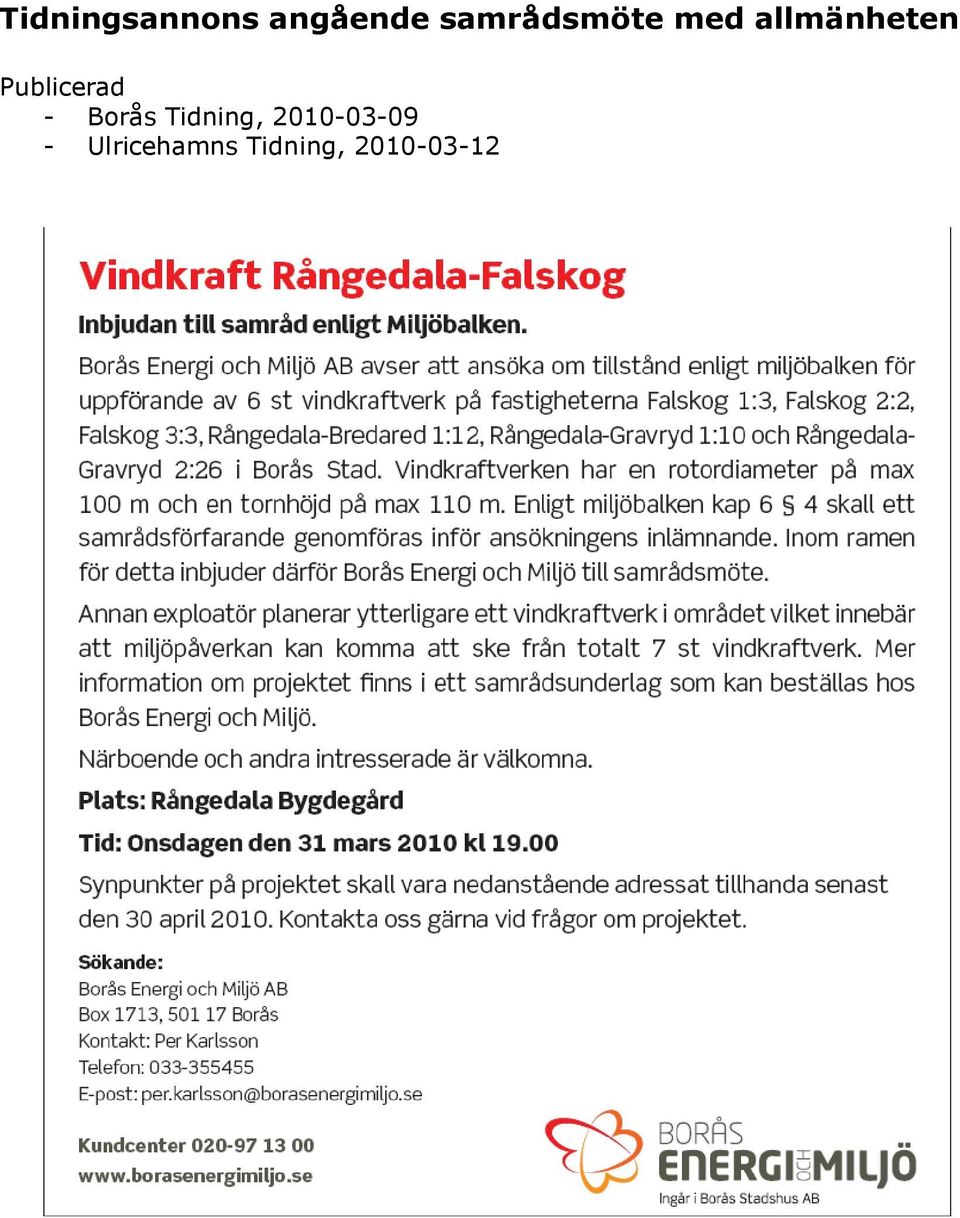 Publicerad - Borås Tidning,