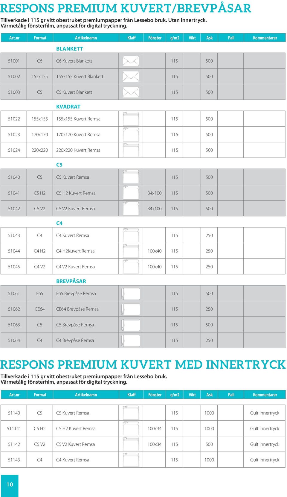 170x170 Kuvert Remsa 51024 220x220 220x220 Kuvert Remsa 51040 Kuvert Remsa 51041 H2 H2 Kuvert Remsa 34x 51042 V2 V2 Kuvert Remsa 34x 250 C4 51043 C4 C4 Kuvert Remsa 51044 C4 H2 C4 H2Kuvert Remsa x40