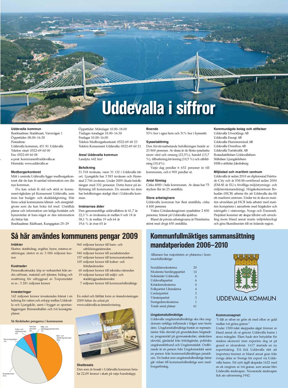se Hemsida: www.uddevalla.se Medborgarkontoret Mitt i centrala Uddevalla ligger medborgarkontoret där du kan få samlad information om din nya kommun.