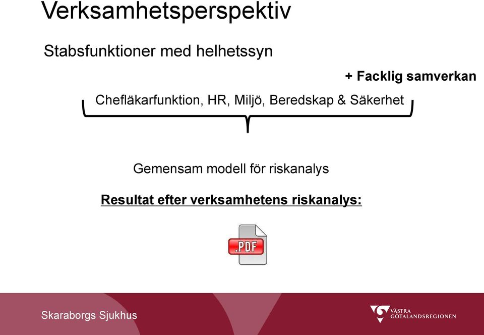 Chefläkarfunktion, HR, Miljö, Beredskap &