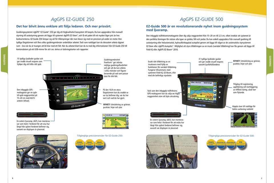 Du kan uppgradera från manuell styrning till autostyrning genom att lägga till systemet AgGPS EZ-Steer, och få ett paket till ett mycket lägre pris än hos konkurrenterna.