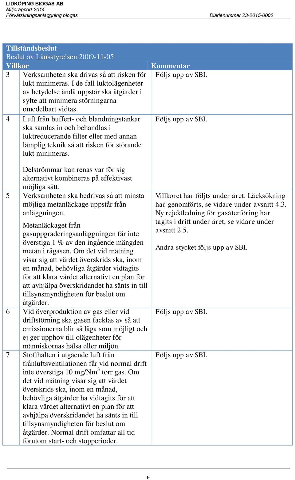 4 Luft från buffert- och blandningstankar ska samlas in och behandlas i luktreducerande filter eller med annan lämplig teknik så att risken för störande lukt minimeras.