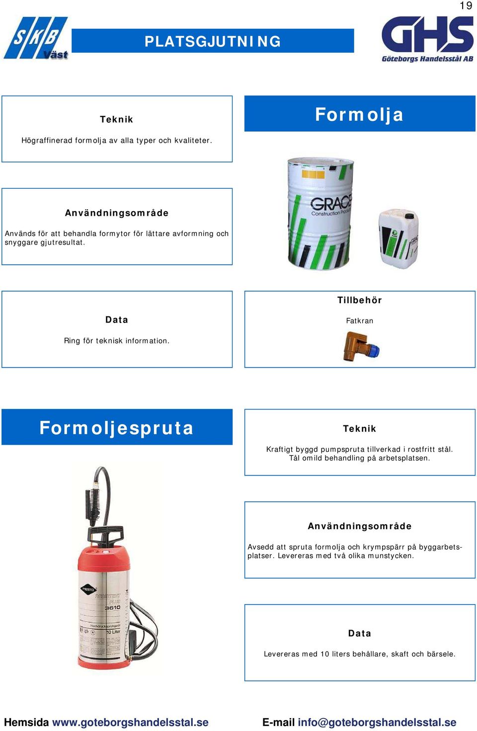 Tillbehör Fatkran Ring för teknisk inform ation.