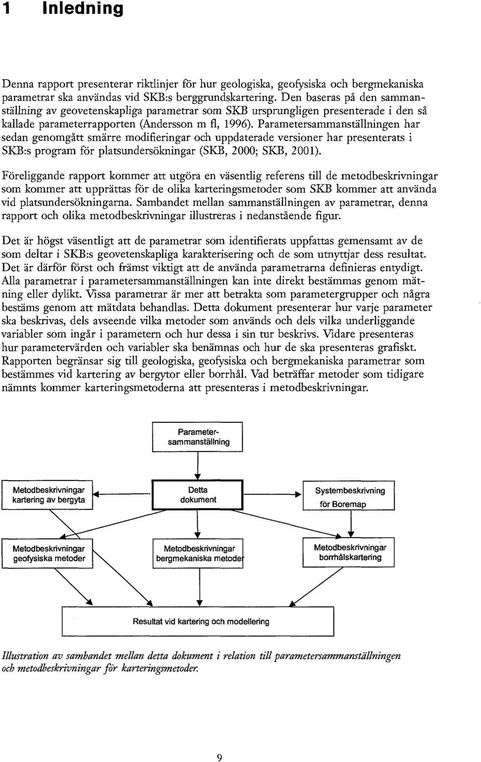 Parametersammanställningen har sedan genomgått smärre modifieringar och uppdaterade versioner har presenterats i SKB:s program för platsundersökningar (SKB, 2000; SKB, 2001).