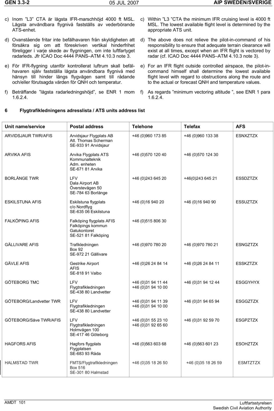 Jfr ICAO Doc 4444 PANS ATM 4.10.3 note 3.