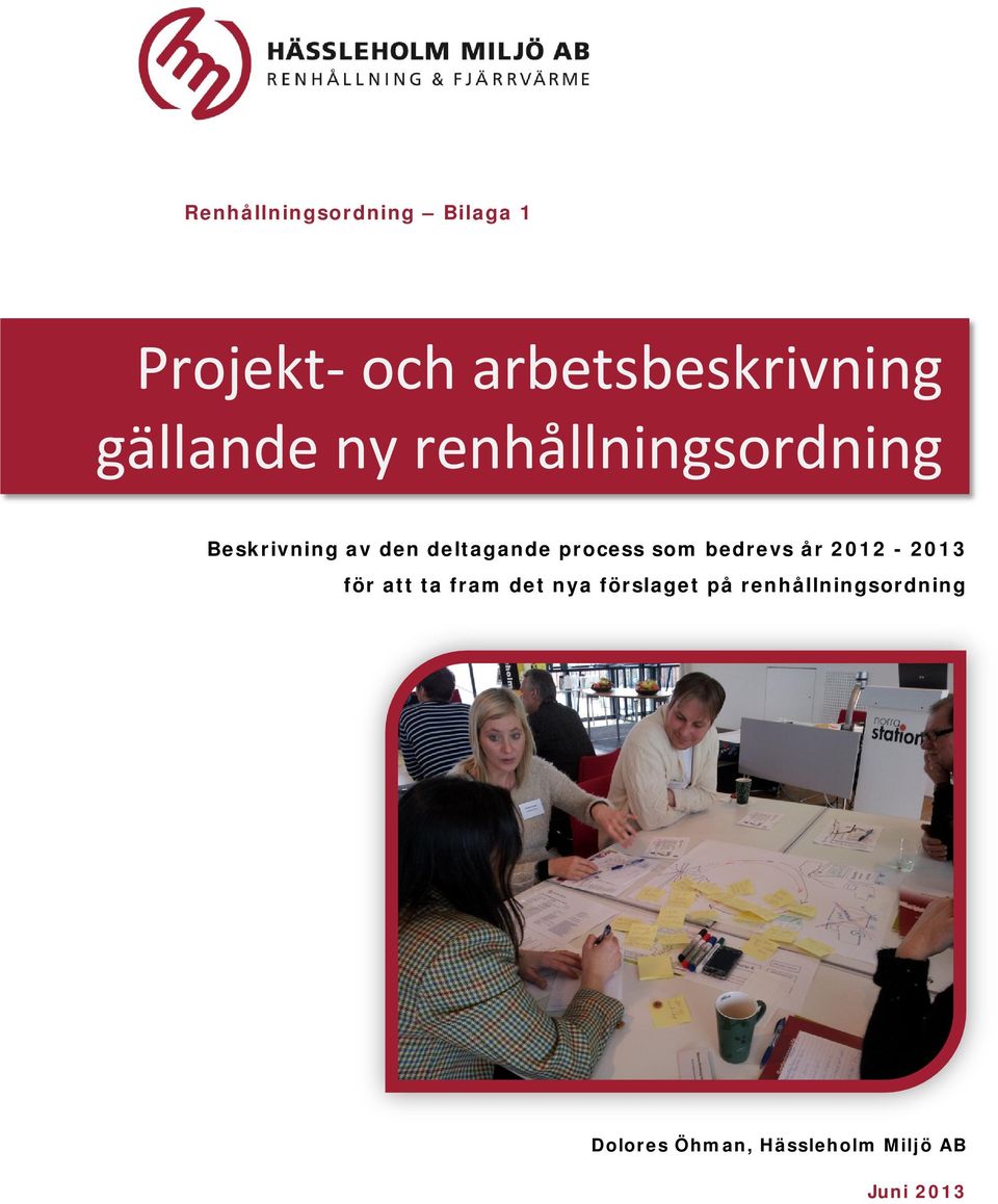 process som bedrevs år 2012-2013 för att ta fram det nya