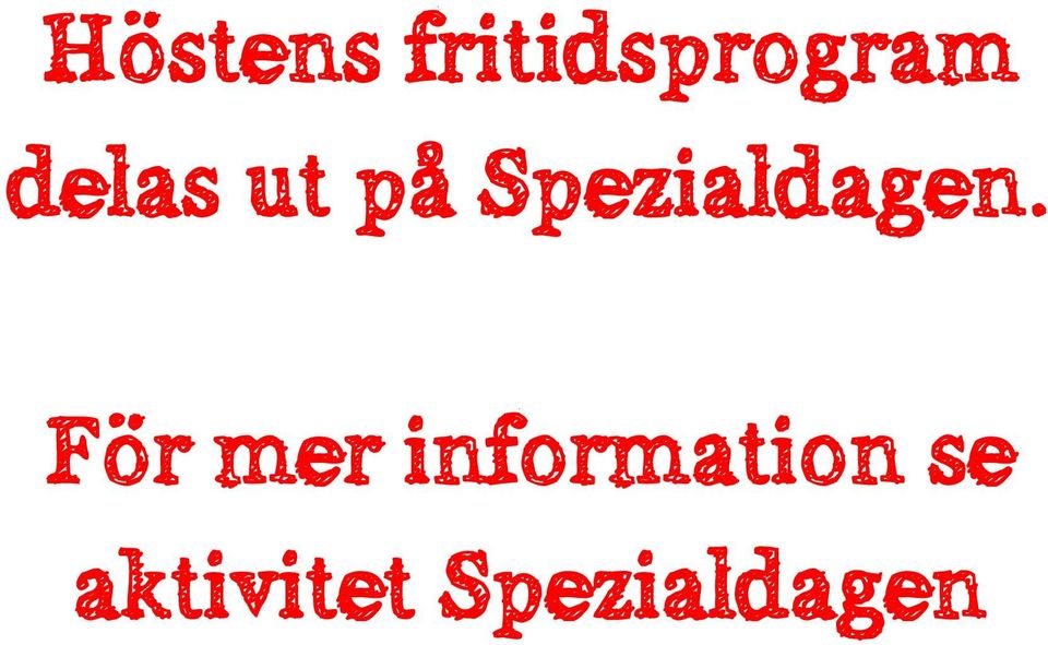 Spezialdagen.