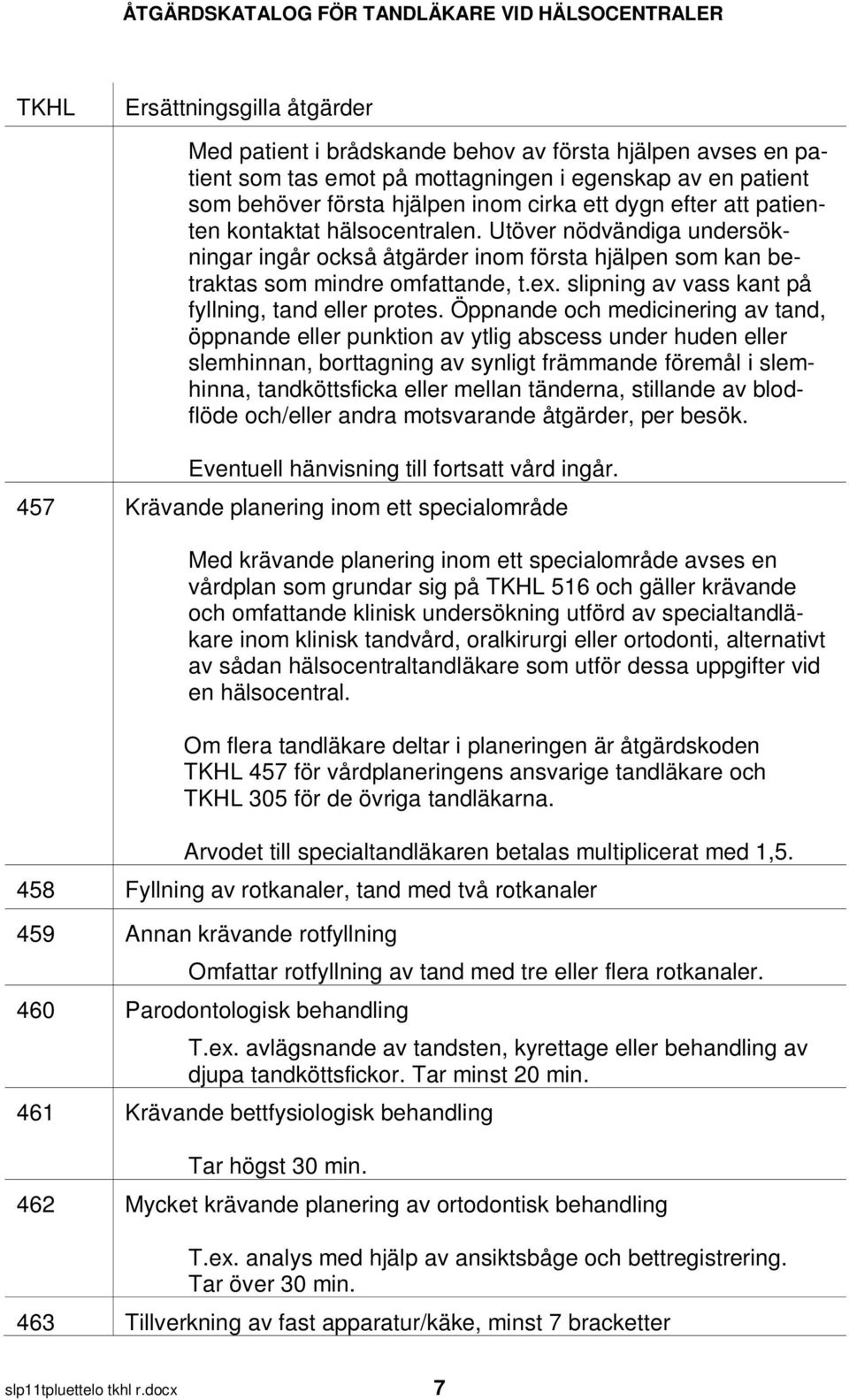 Öppnande och medicinering av tand, öppnande eller punktion av ytlig abscess under huden eller slemhinnan, borttagning av synligt främmande föremål i slemhinna, tandköttsficka eller mellan tänderna,