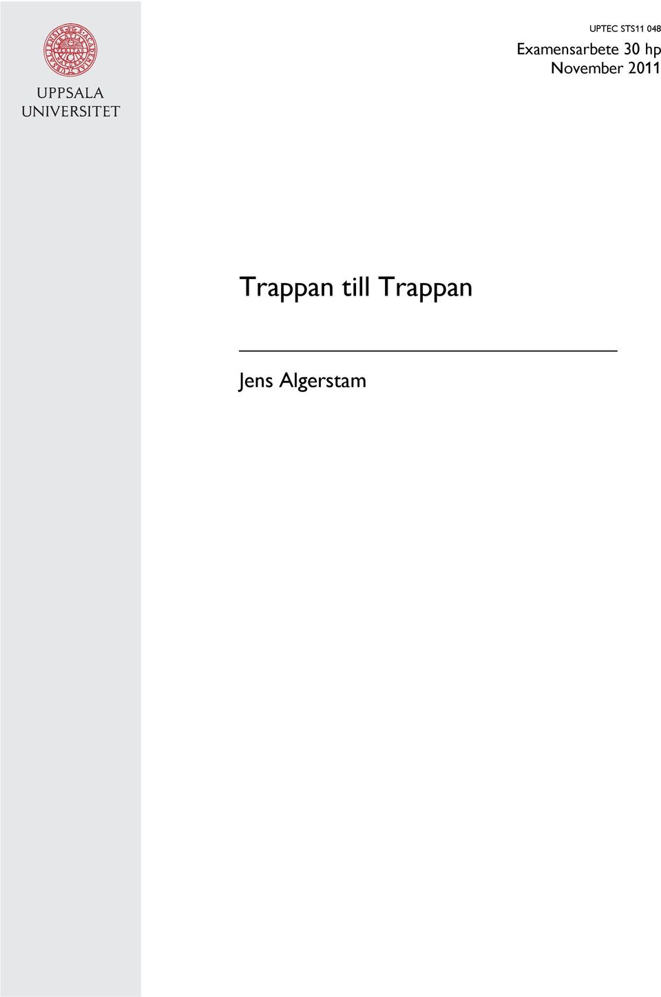 November 2011 Trappan