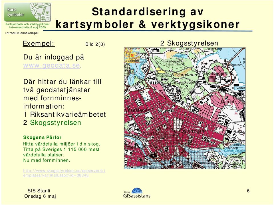 Du är inloggad på www.geodata.se.