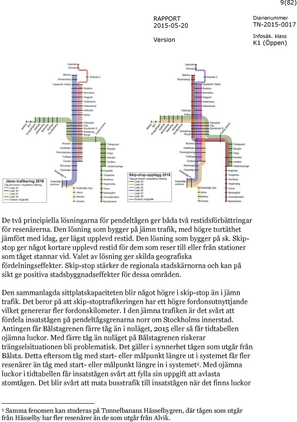 Skipstop ger något kortare upplevd restid för dem som reser till eller från stationer som tåget stannar vid. Valet av lösning ger skilda geografiska fördelningseffekter.