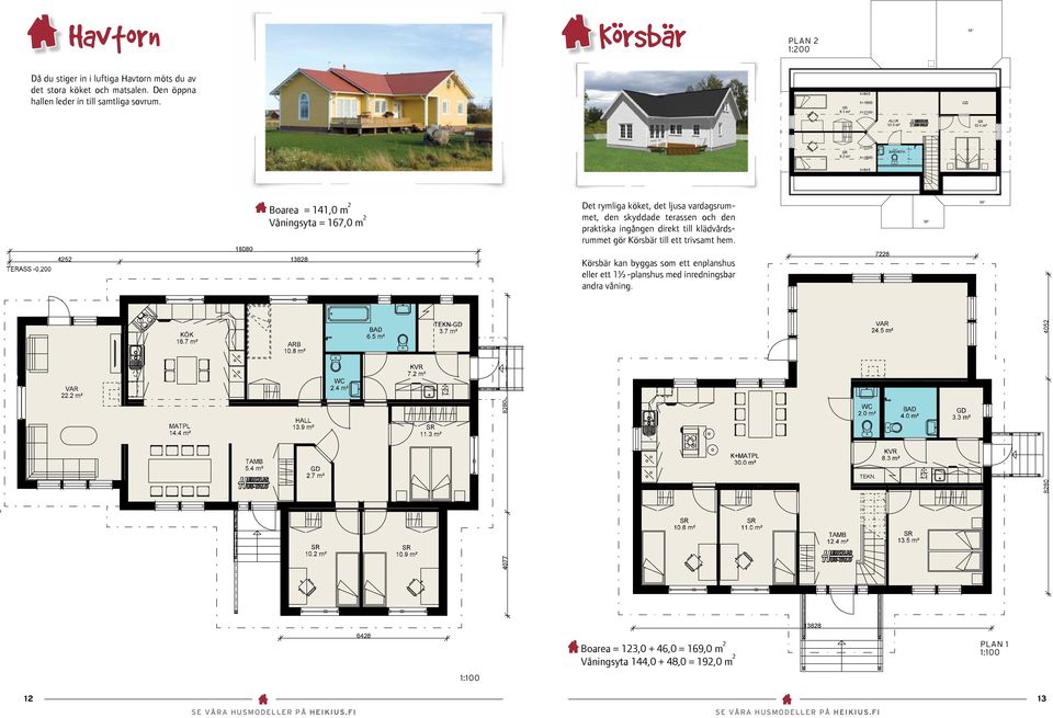 Boarea = 141,0 m 2 Våningsyta = 167,0 m 2 Det rymliga köket, det ljusa vardagsrummet, den skyddade terassen och den praktiska