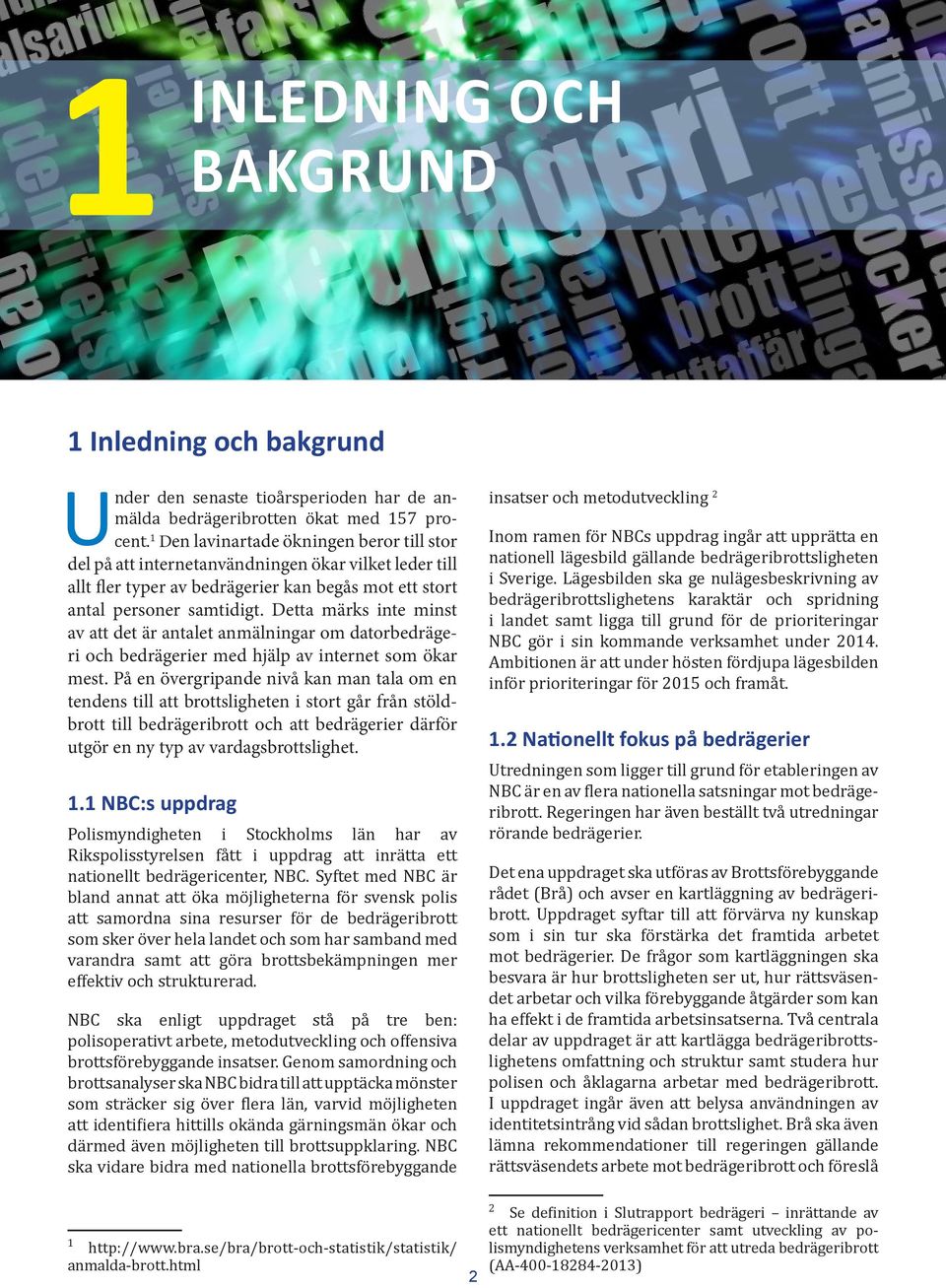 Detta märks inte minst av att det är antalet anmälningar om datorbedrägeri och bedrägerier med hjälp av internet som ökar mest.