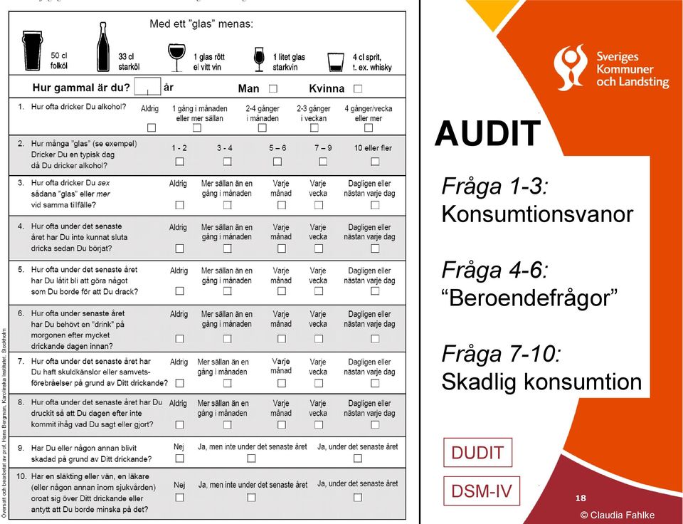 4-6: Beroendefrågor Fråga