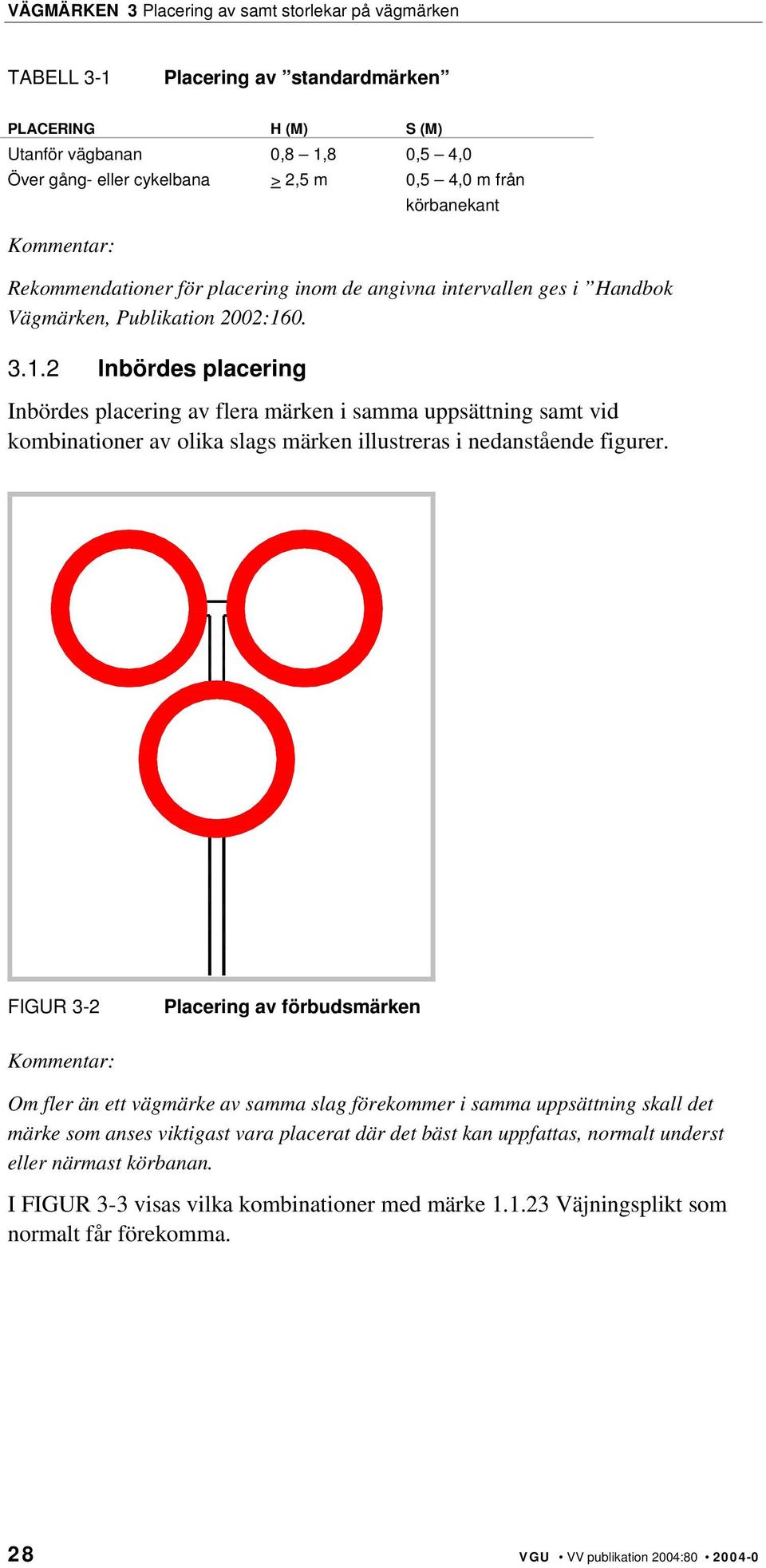 0. 3.1.2 Inbördes placering Inbördes placering av flera märken i samma uppsättning samt vid kombinationer av olika slags märken illustreras i nedanstående figurer.