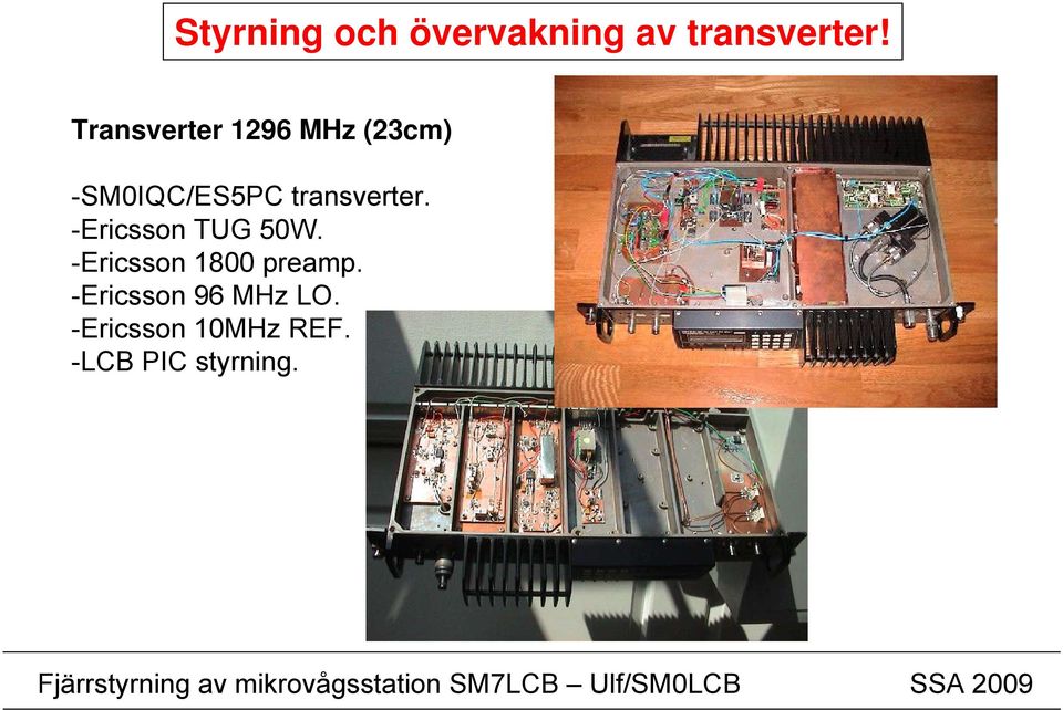 transverter. -Ericsson TUG 50W.