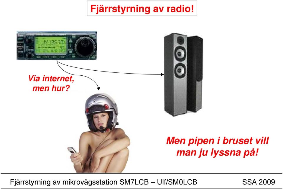 Via internet, men hur?